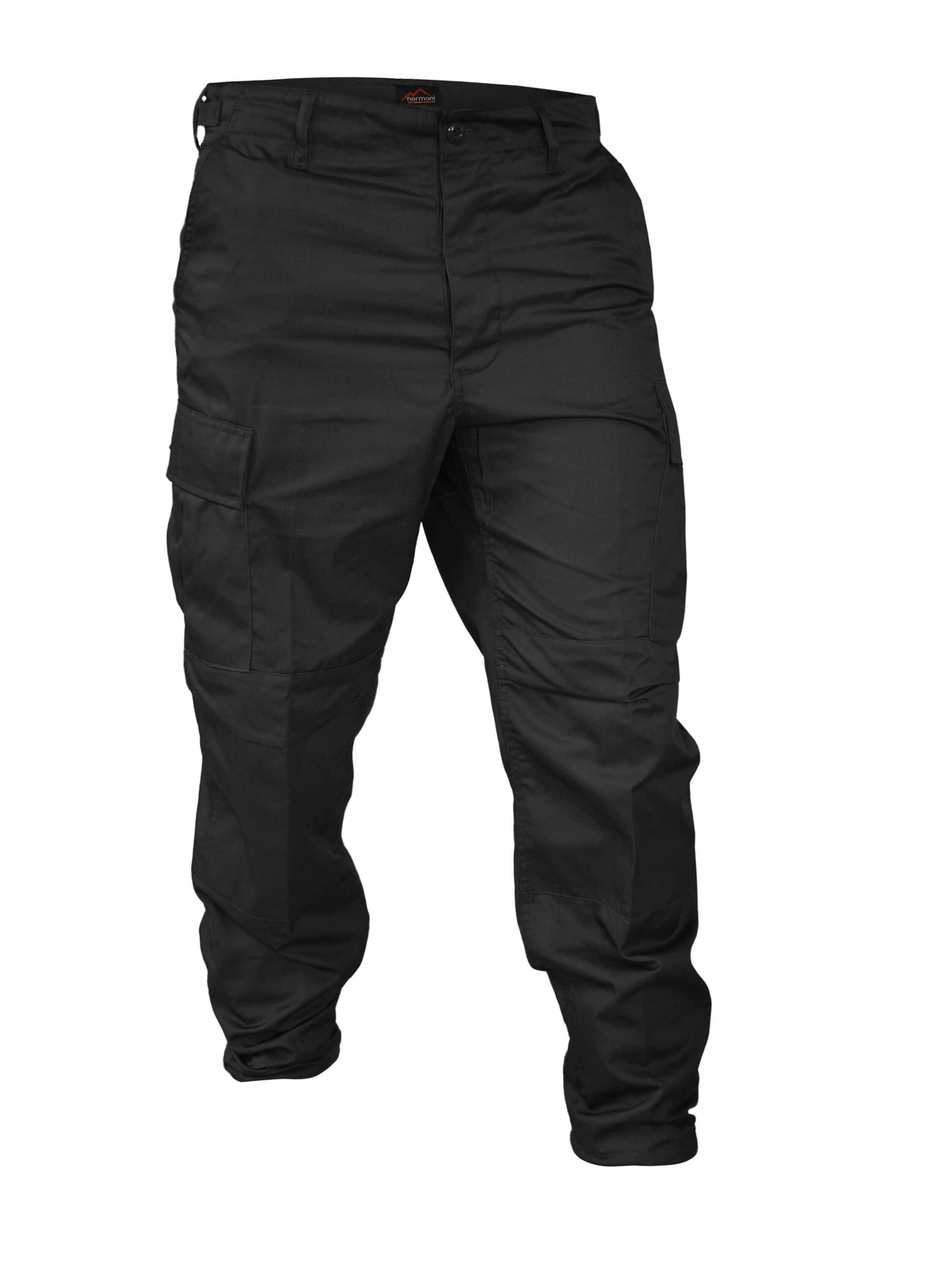 normani Regular Outdoor trousers 'Trooper' in Black: front