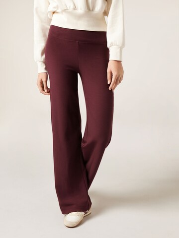 CALZEDONIA Wide Leg Hose 'Palazzo' in Rot