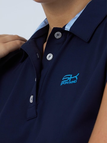 SPORTKIND Funktionsshirt 'Polo Shirt Loose-Fit'‌‌‌‌‌‌‌‌ in Blau