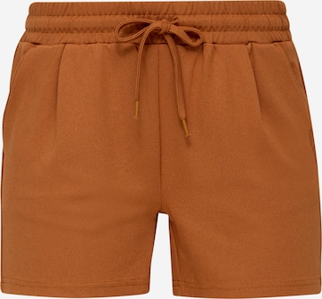 QS - regular Pantalón en marrón