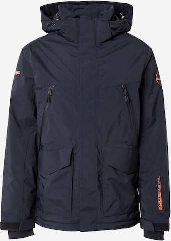 juoda NAPAPIJRI Sportinė striukė 'ZEROTH': priekis