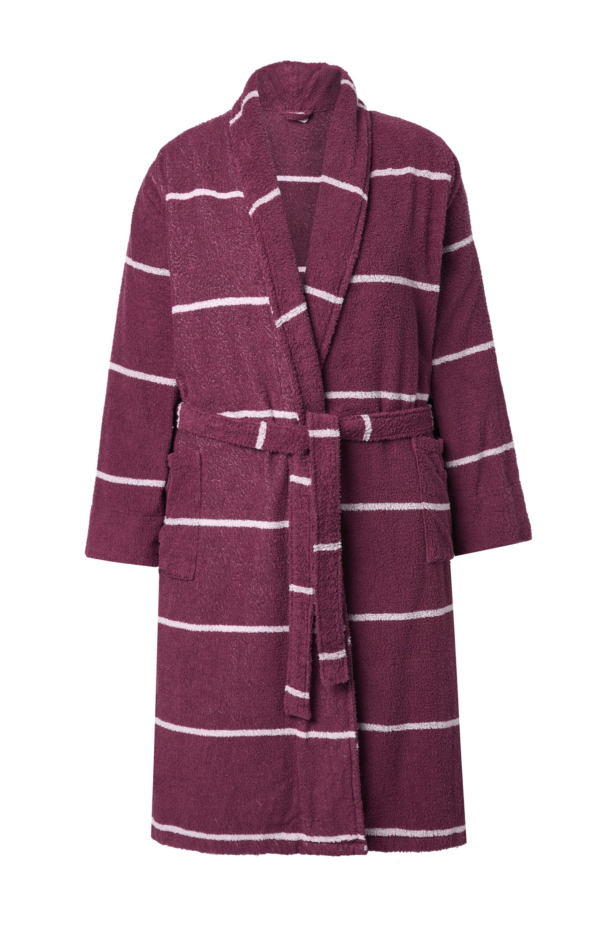 Robe de chambre Ulla Popken en rouge : devant