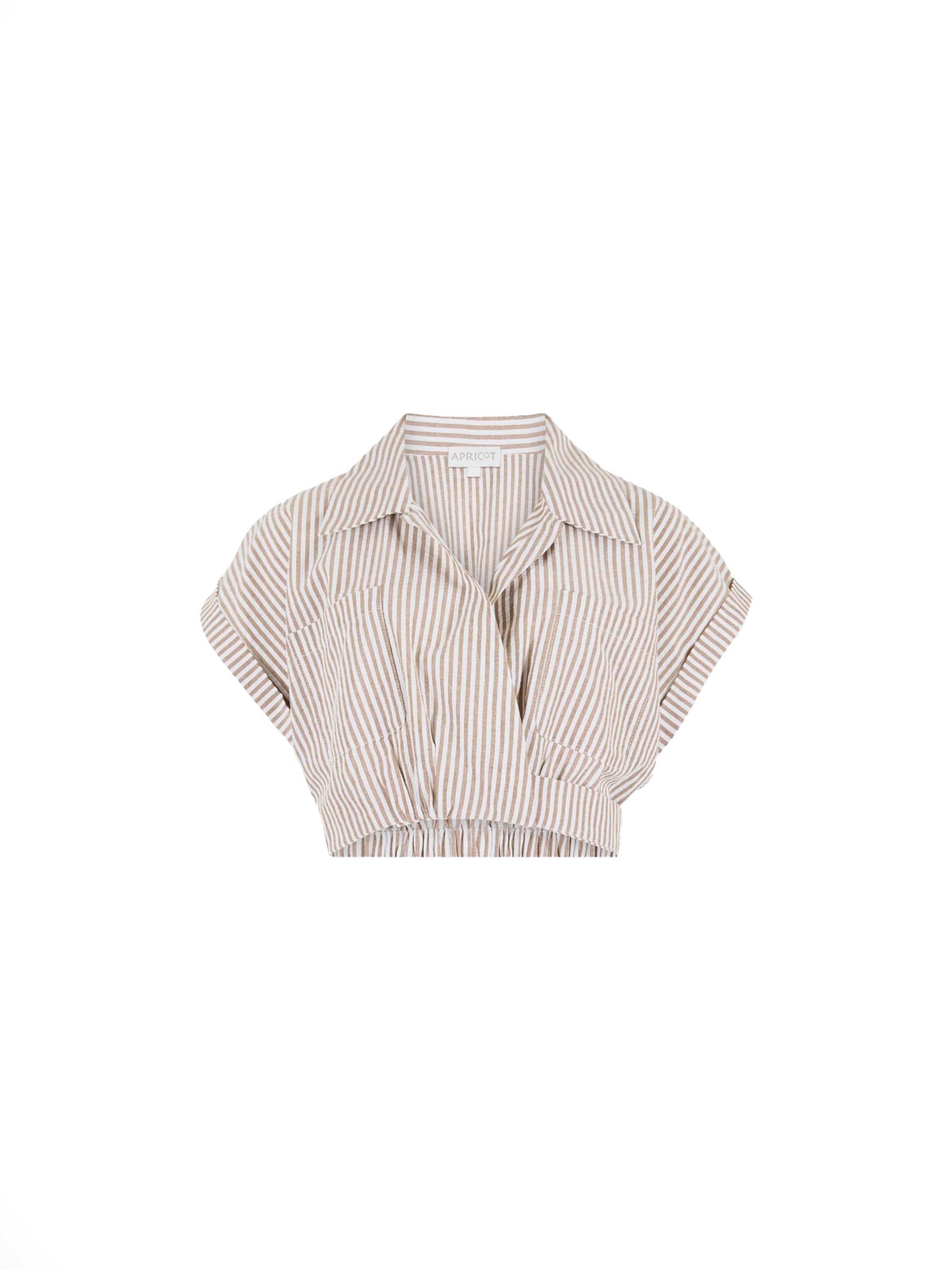 Apricot Blouse in Grey: front