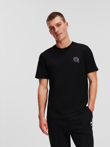 Karl Lagerfeld T-Shirt 'Ikonik' in Schwarz: Vorderseite