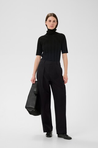 InWear Wide Leg Hose 'TinikkaIW' in Schwarz