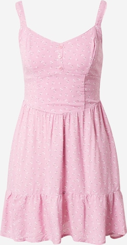 HOLLISTER Letní šaty – pink: přední strana