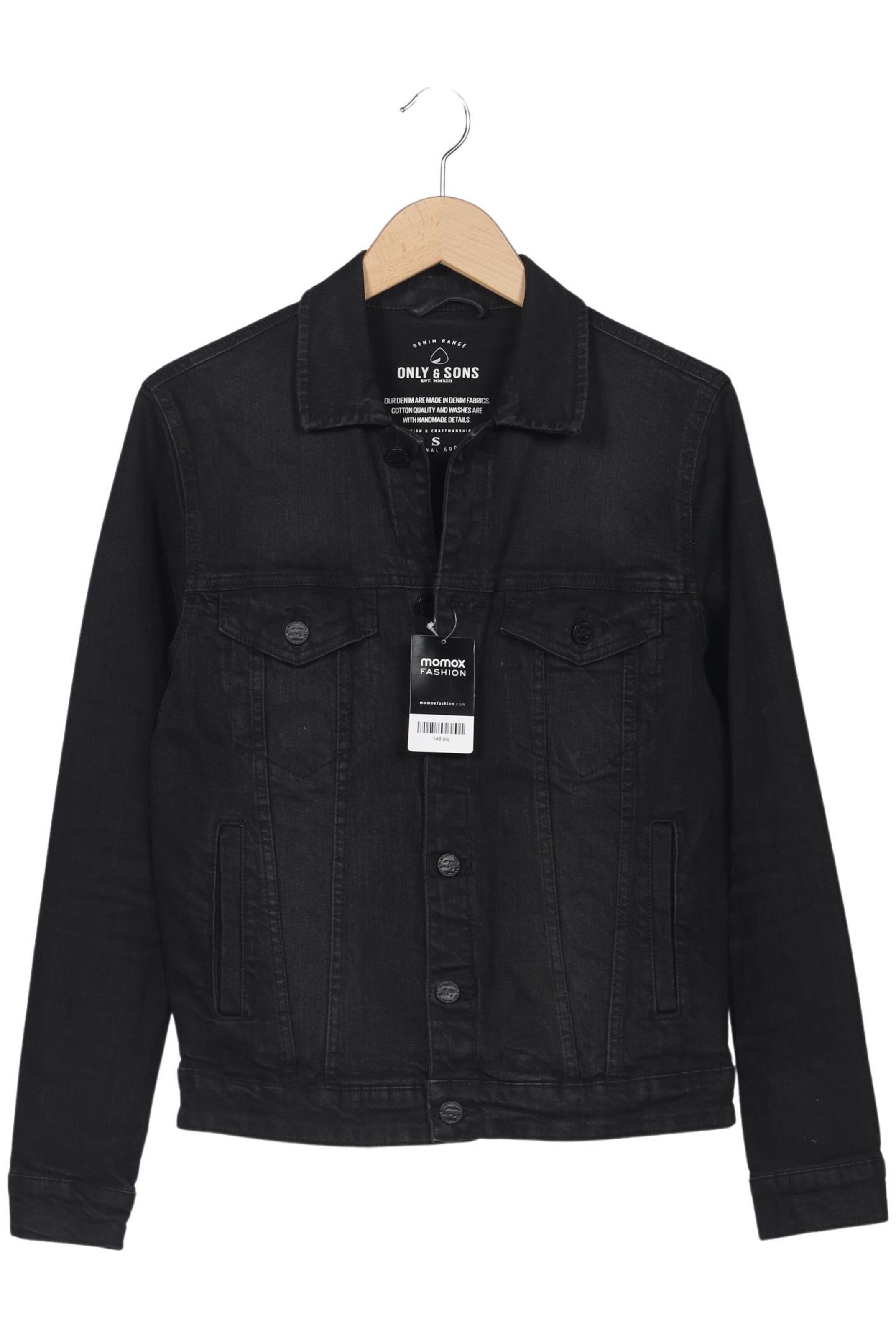 Only & Sons Jacket & Coat in S in Black: front