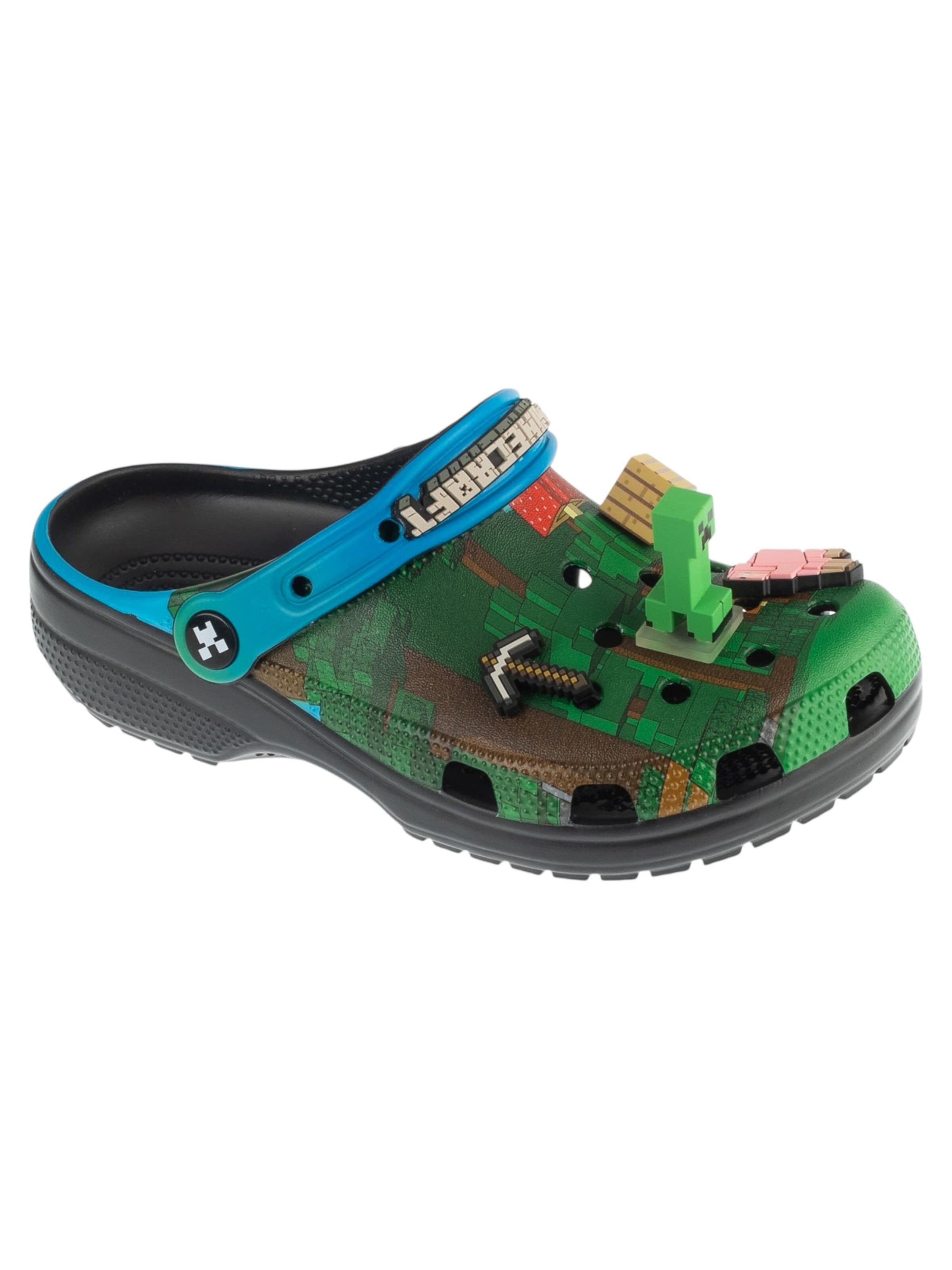 Crocs Clogs 'Crocs Classic Minecraft' in Green