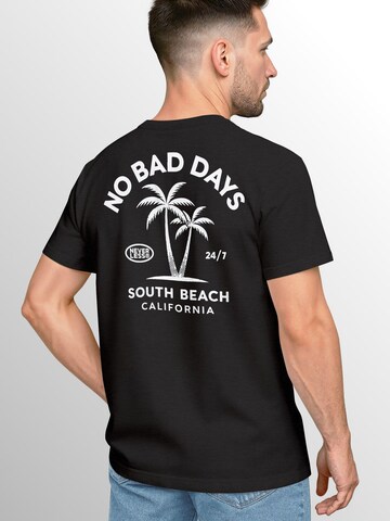 Neverless Shirt 'No Bad Days' in Black