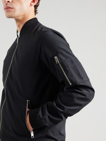 JACK & JONES Средняя посадка Демисезонная куртка 'JJERush' в Черный