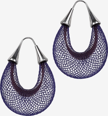 Gretchen Ohrringe 'Vlum Loop' in Blau: Vorderseite