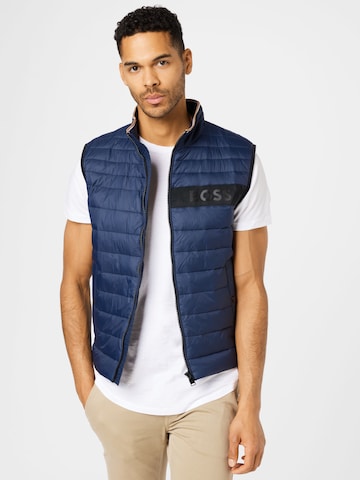 Gilet 'Darolan' di BOSS Black in blu: frontale