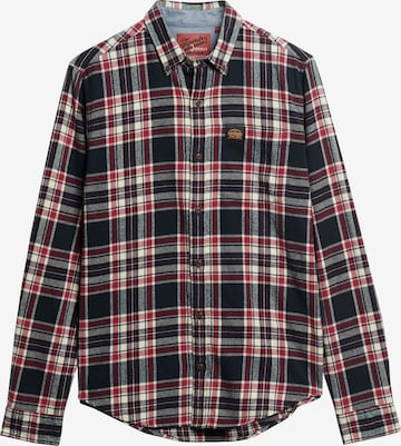 Superdry Button Up Shirt in Blue: front