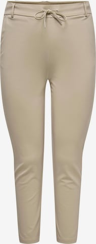 ONLY Carmakoma Trousers 'GOLDTRASH' in Beige: front