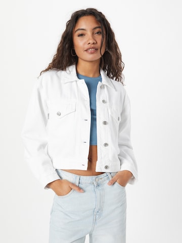 Abercrombie & Fitch - Chaqueta de entretiempo en blanco: frente