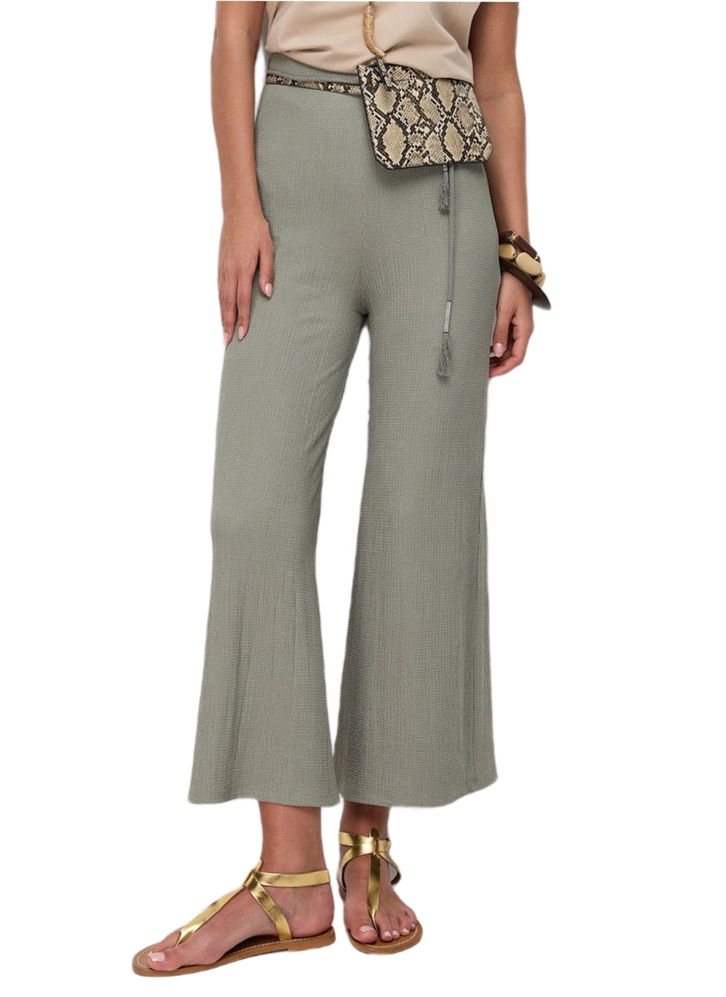 No Matter What Regular Top in Green: front