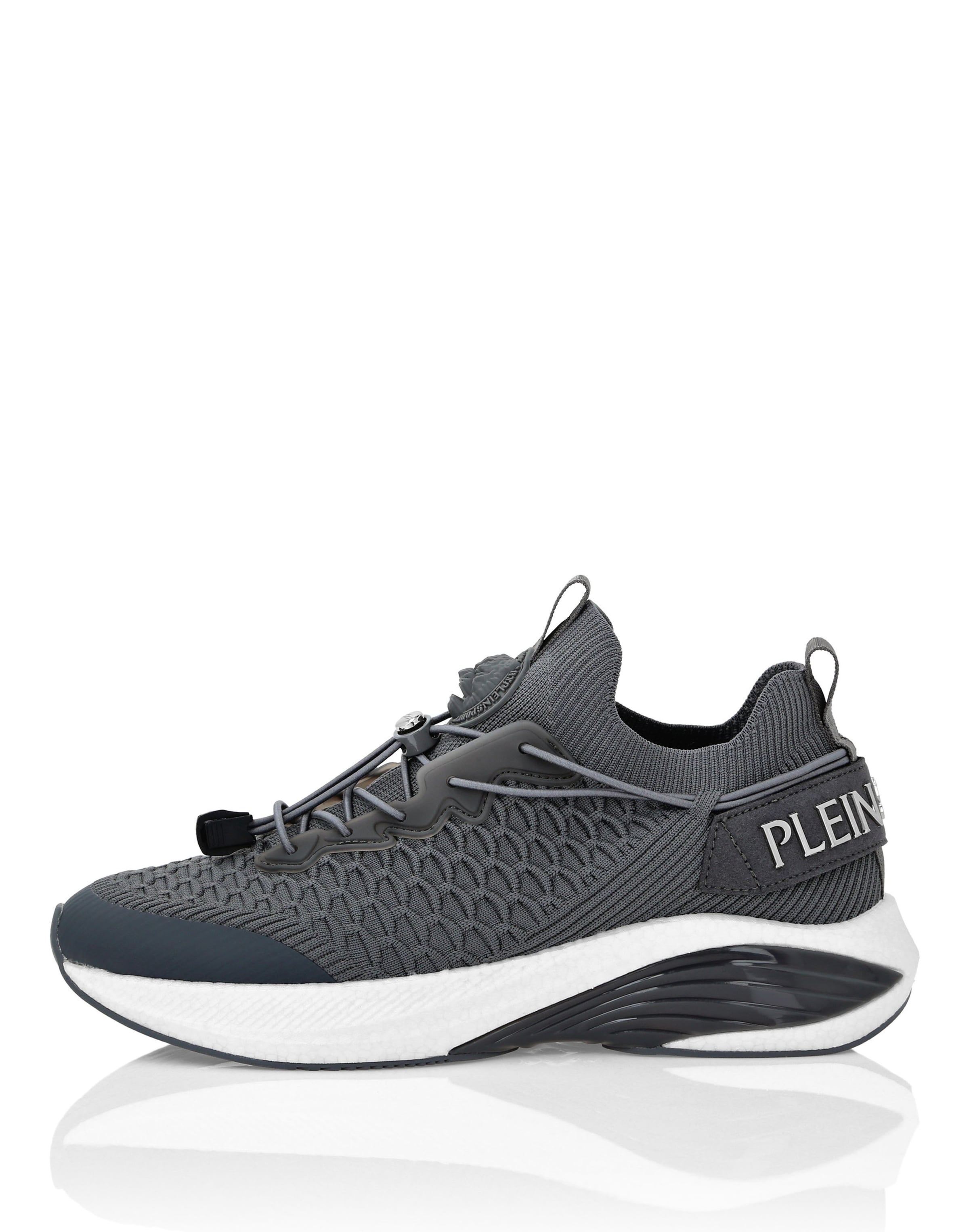 Plein Sport - Sapatilhas baixas em cinzento: frente