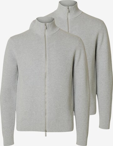 SELECTED Knit cardigan 'Dane' in Grey: front