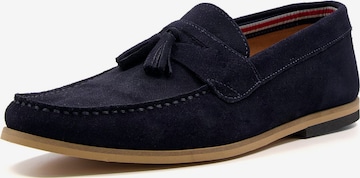 Dune LONDON - Mocasines 'BART' en azul: frente