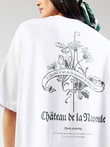 TOPSHOP - Camiseta talla grande 'PREMIUM' en blanco