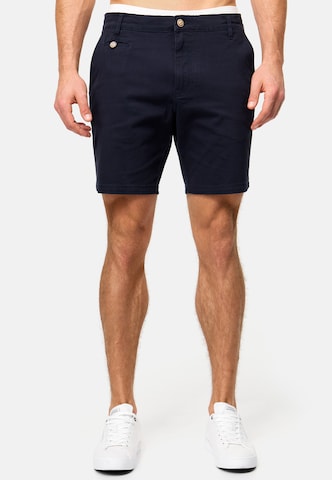 INDICODE JEANS Regular Trousers 'Sylvester' in Blue: front