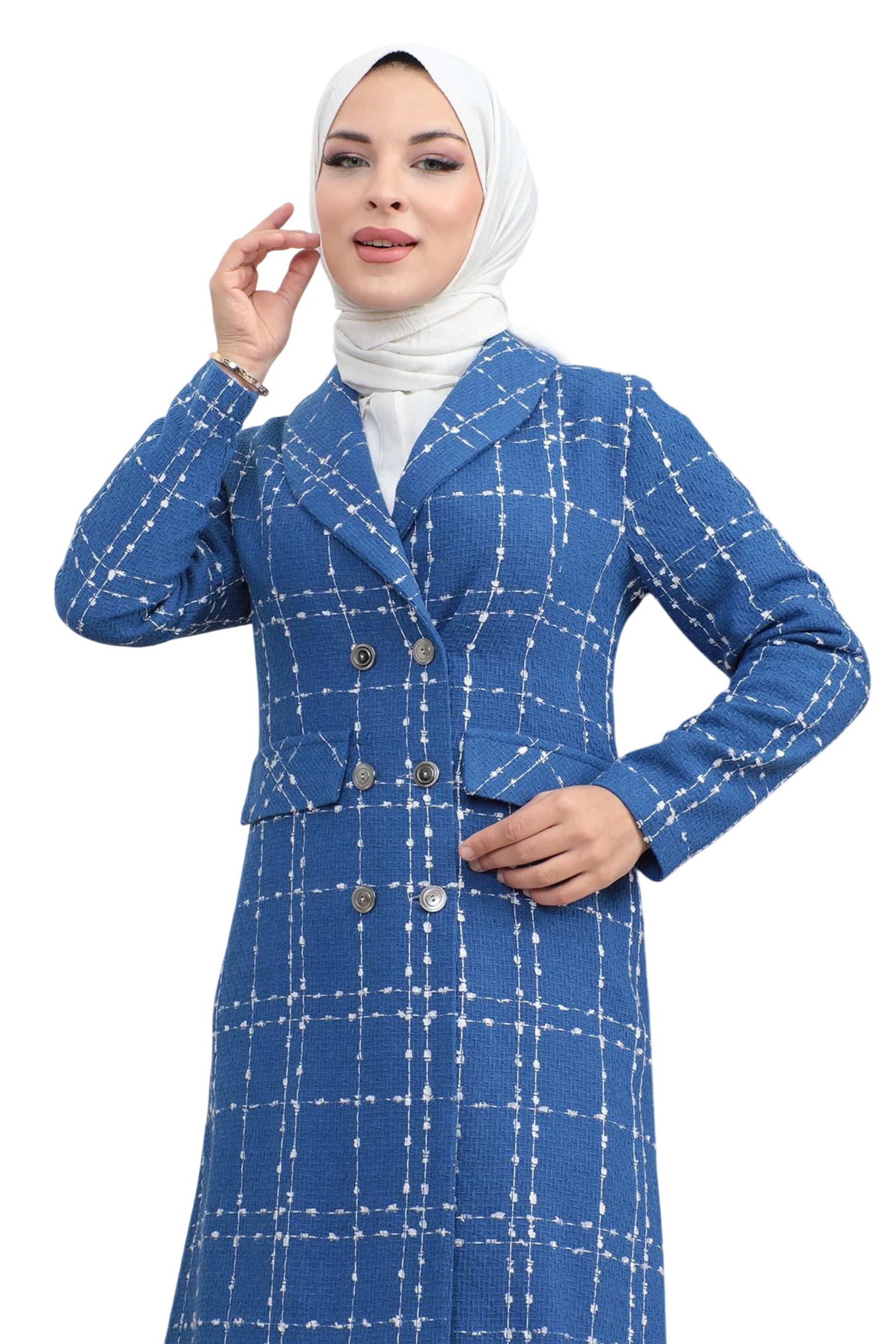MODAMIHRAM Between-seasons coat in Blue
