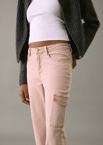 MANGO TEEN Boot cut Jeans in Pink