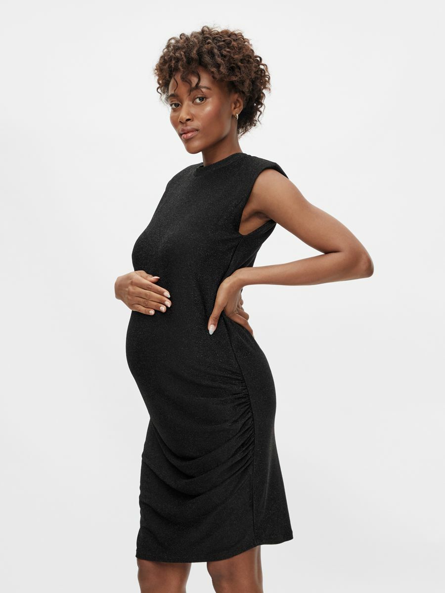 Odzież 7Ed0k Pieces Maternity Sukienka w kolorze Czarnym 