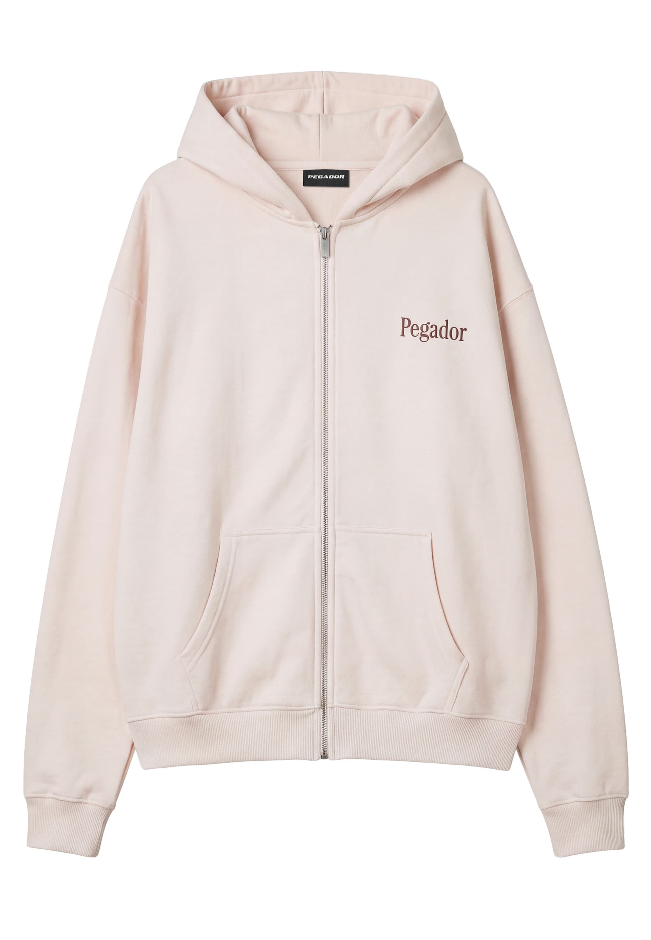 Veste de survêtement 'Deva' Pegador en rose : devant