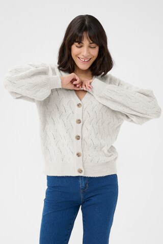 Cardigan 'Rita' Kaffe en gris : devant