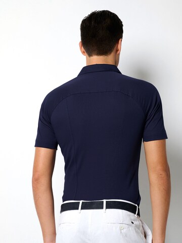 DESOTO Slim fit Overhemd in Blauw