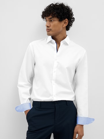 SELECTED HOMME Slim Fit Hemd 'SLHZARK' in Weiß: Vorderseite
