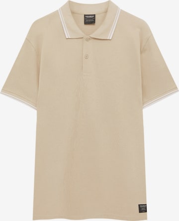 Pull&Bear Shirt in Beige: front