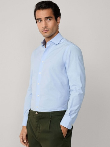 Hackett London Regular fit Zakelijk overhemd 'Puppytooth' in Blauw