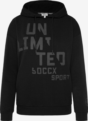 Soccx Sweatshirt in Black: front