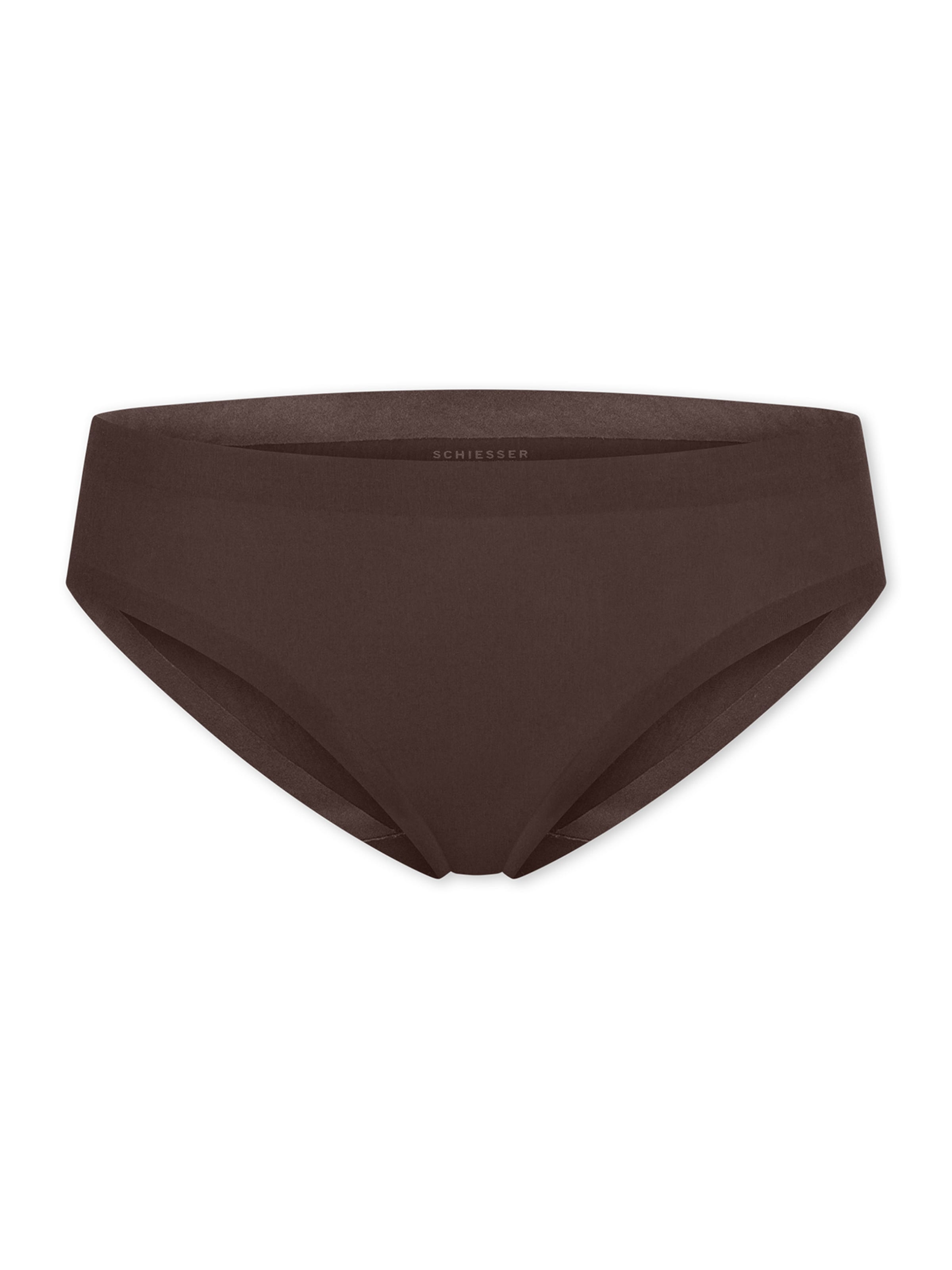Slip ' Invisible Cotton ' SCHIESSER en marron : devant
