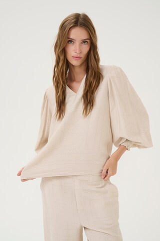 My Essential Wardrobe Blouse 'Kelly' in Beige: front