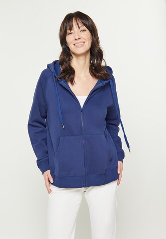 usha BLUE LABEL - Sudadera con cremallera en azul: frente
