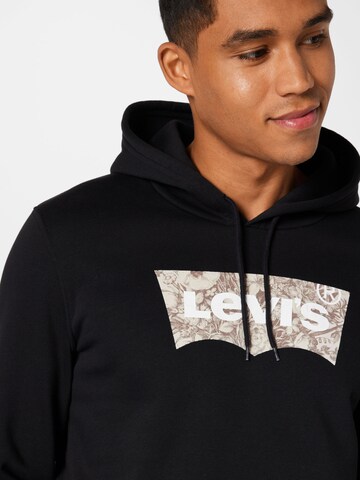 LEVI'S ® Sweatshirt 'LSE T3 Graphic Hoodie' in Zwart