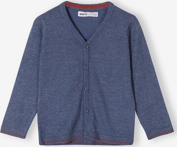 MINOTI Knit cardigan in Blue: front