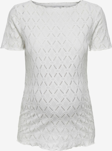 Only Maternity - Camiseta 'OLMJunila' en blanco: frente
