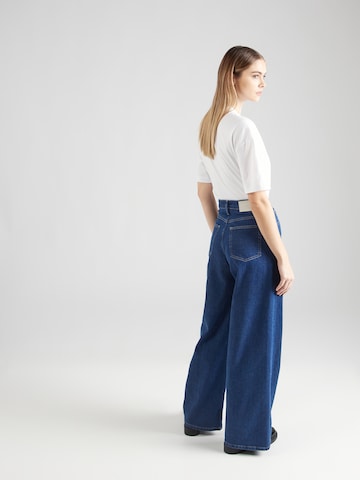 Wide leg Jeans de la Calvin Klein pe albastru