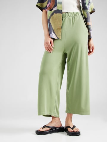 mbym Szeroka nogawka Spodnie 'Anjelica' w kolorze zielony: przód