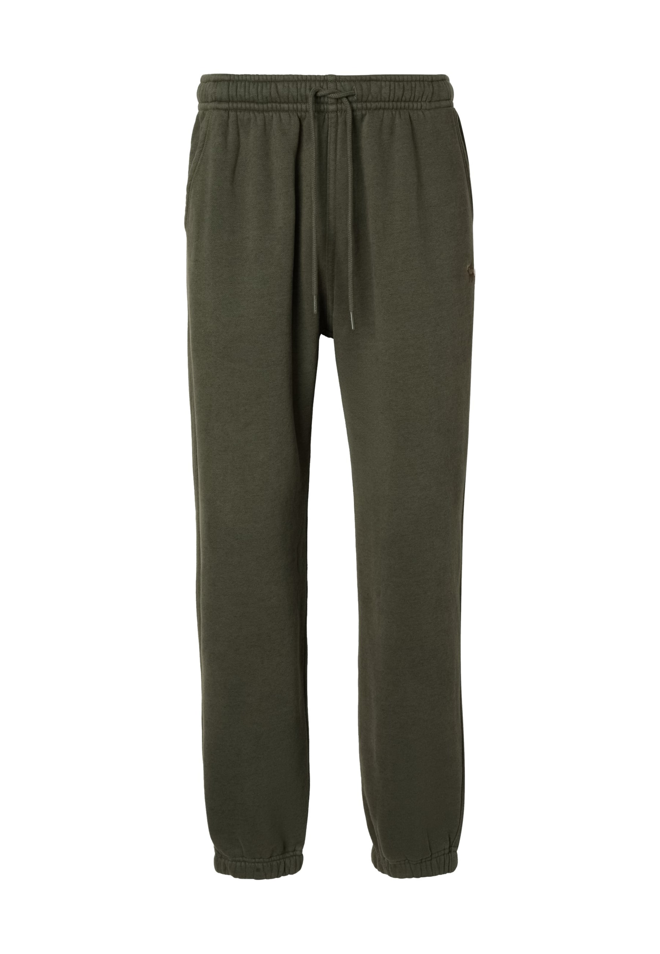Abercrombie & Fitch Tapered Broek in Groen: voorkant