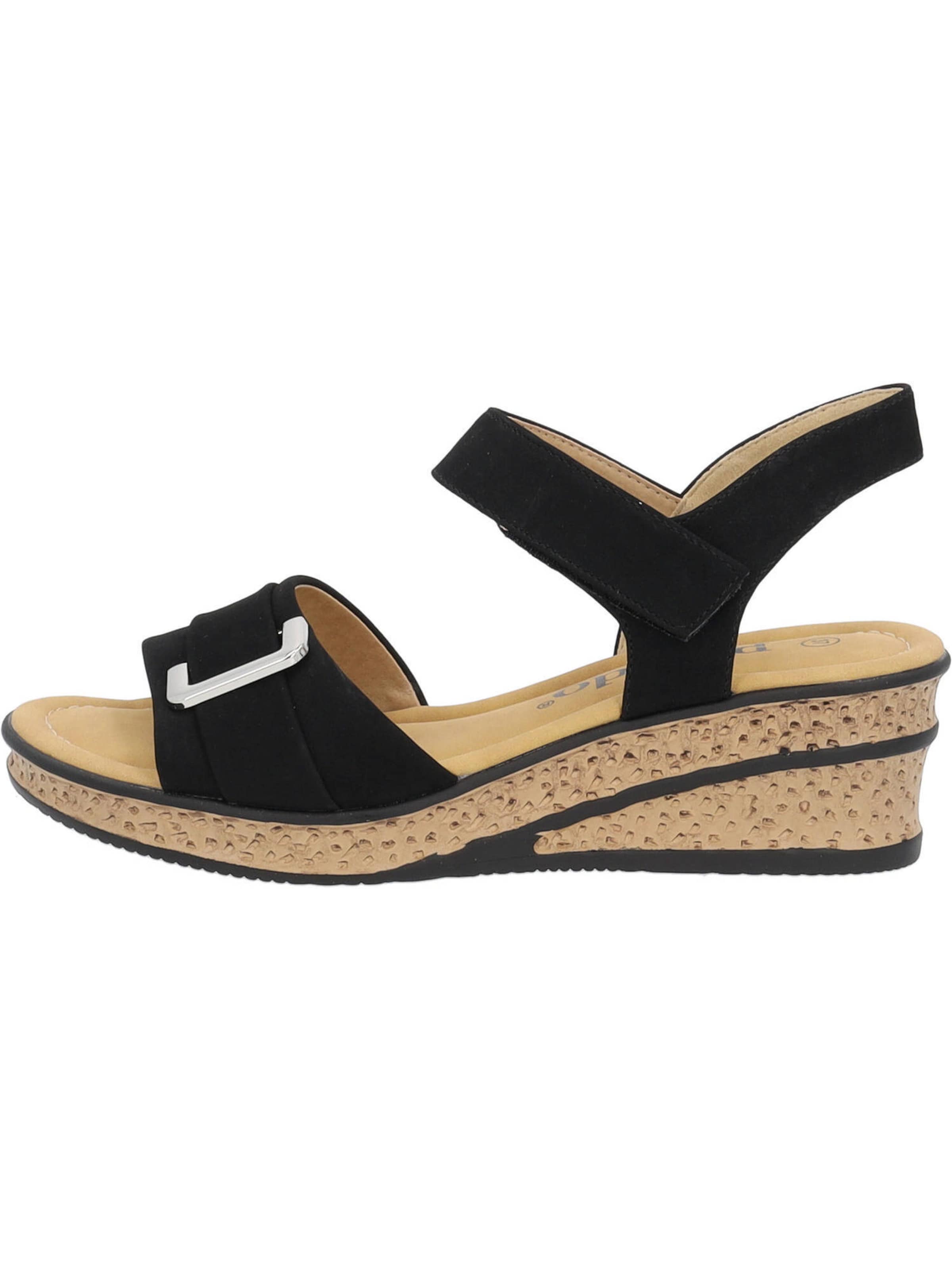 Palado Sandály 'Vemlu' – černá: přední strana