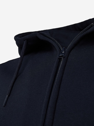 Urban Classics Zip-Up Hoodie in Blue