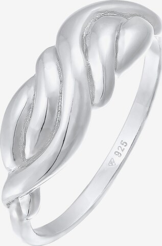 ELLI Ring 'Knoten' in Silver: front