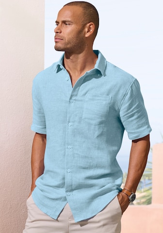 JOHN DEVIN Regular fit Button Up Shirt in Blue: front