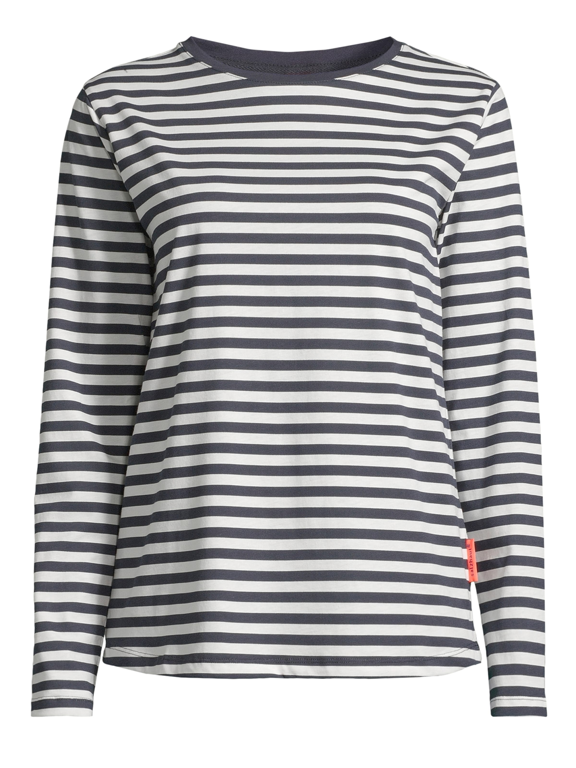 salzhaut Shirt 'Kant - Ringel' in Blau: Vorderseite