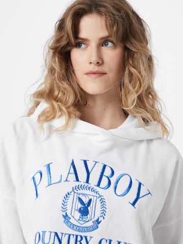 Missguided Bluzka sportowa 'PLAYBOY' w kolorze biały